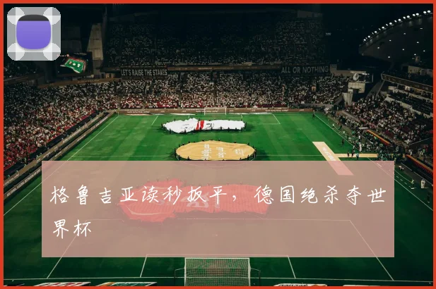 格鲁吉亚读秒扳平，德国绝杀夺世界杯